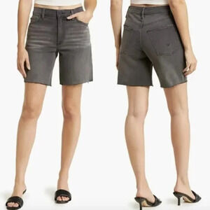 NWT Hudson Jada High Rise Denim Shorts Passage Faded Black 27